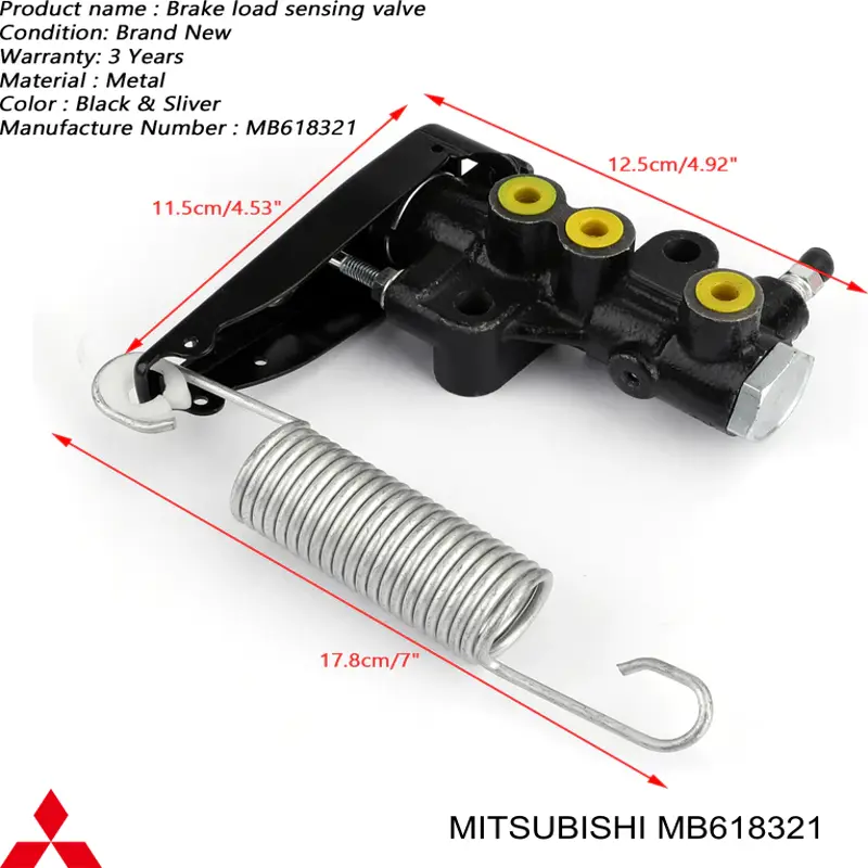Regulador de pressão dos freios (regulador das forças de frenagem) para Mitsubishi L 200 (K60, K70)