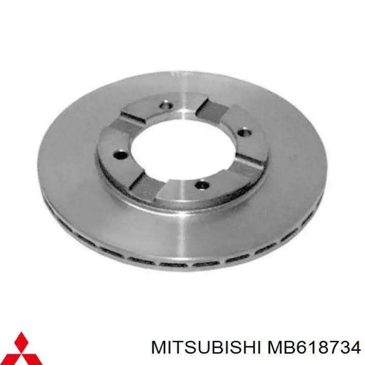 Передние тормозные диски MB688107 Mitsubishi