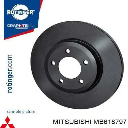 MB618797 Mitsubishi Дисковый тормоз