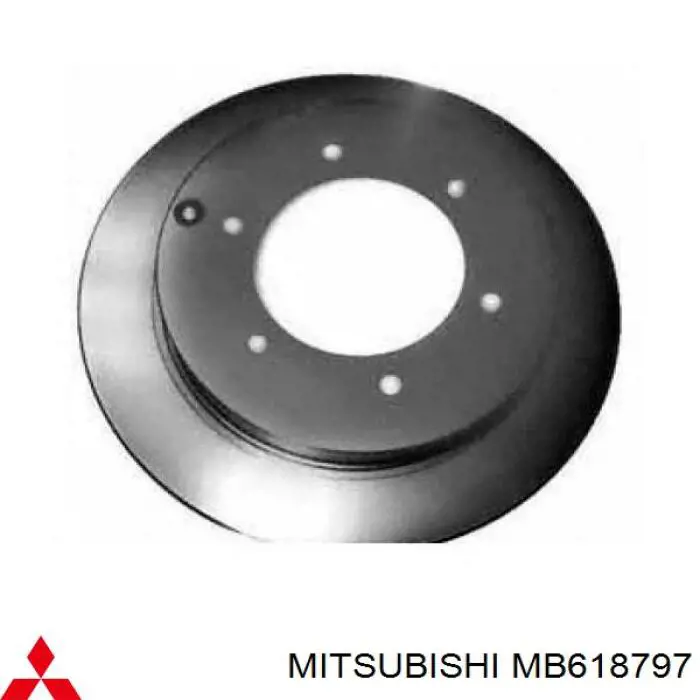 Диск тормозной задний Mitsubishi MB618797