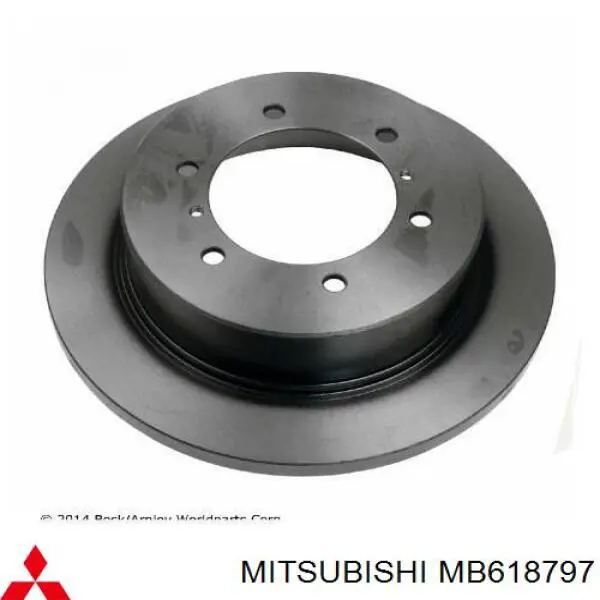 Задний тормозной диск Mitsubishi MB618797 цена, от 16.51 USD