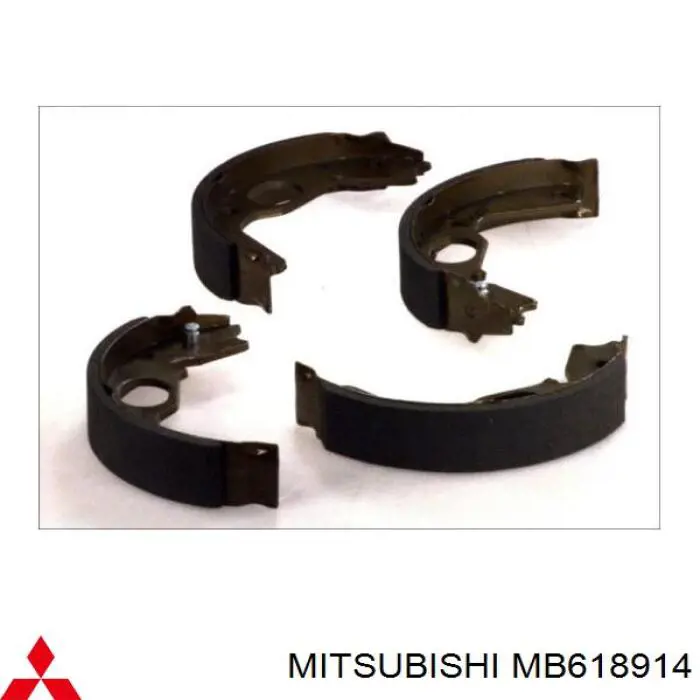 Колодки ручника (стояночного тормоза) Mitsubishi MB618914
