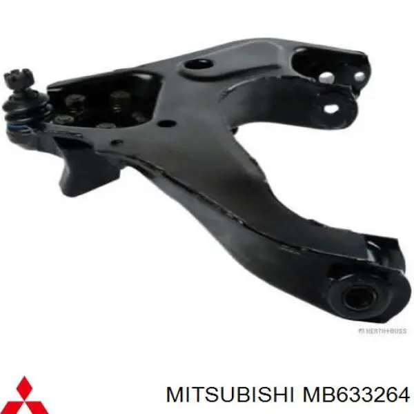 Рычаг передней подвески нижний левый MB633264 Mitsubishi