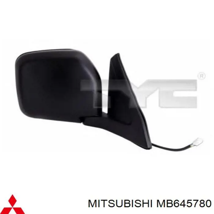 Зеркало заднего вида правое на Mitsubishi Pajero II Canvas Top V2W, V4W