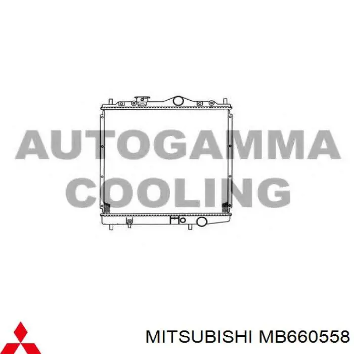 MB660558 Mitsubishi Радиатор основной