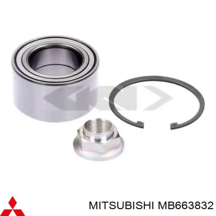 Кольцо стопорное подшипника задней ступицы Mitsubishi MB663832 цена, от 3.39 USD