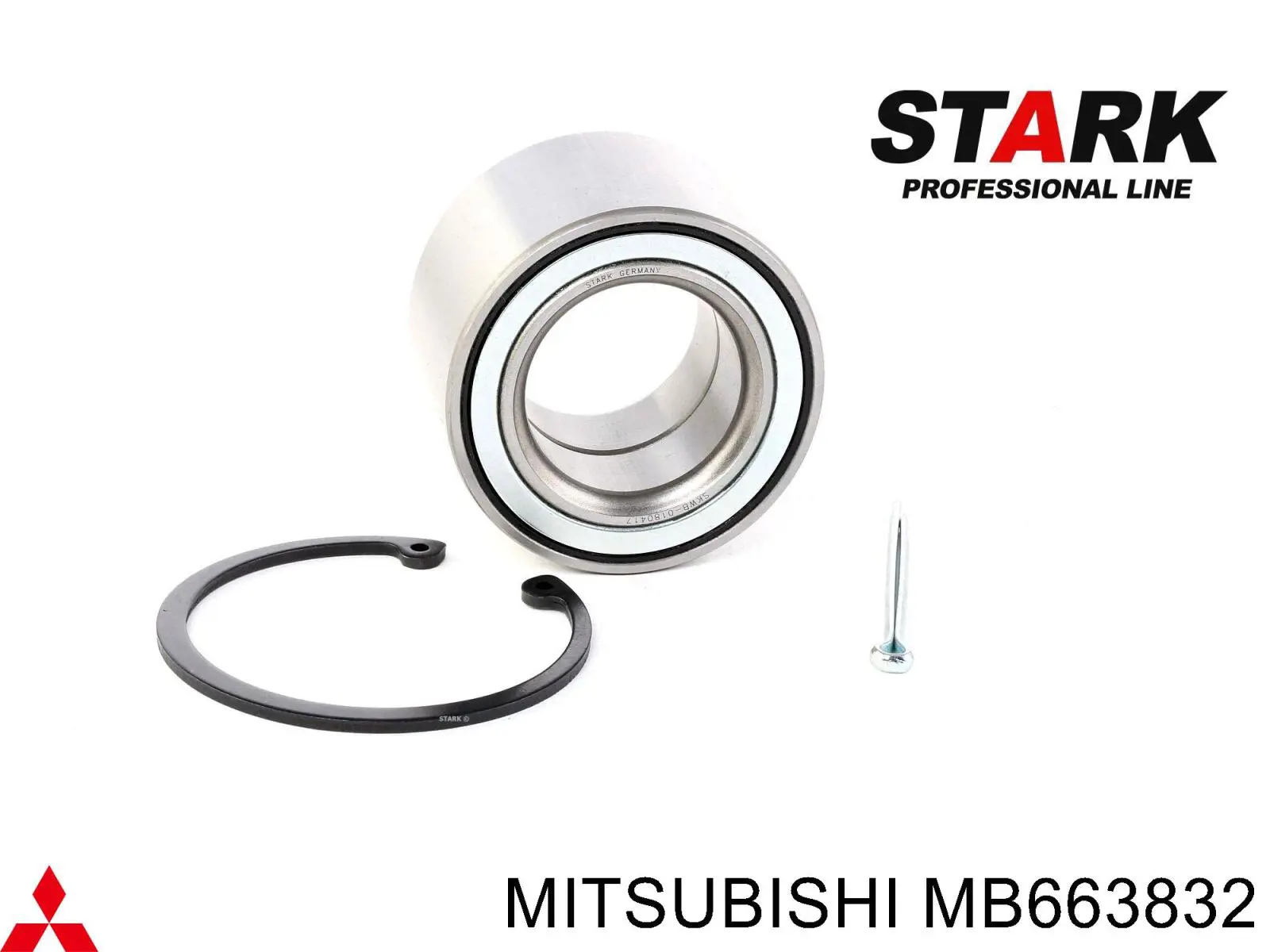 Купить MB663832 Mitsubishi Кольцо стопорное подшипника задней ступицы