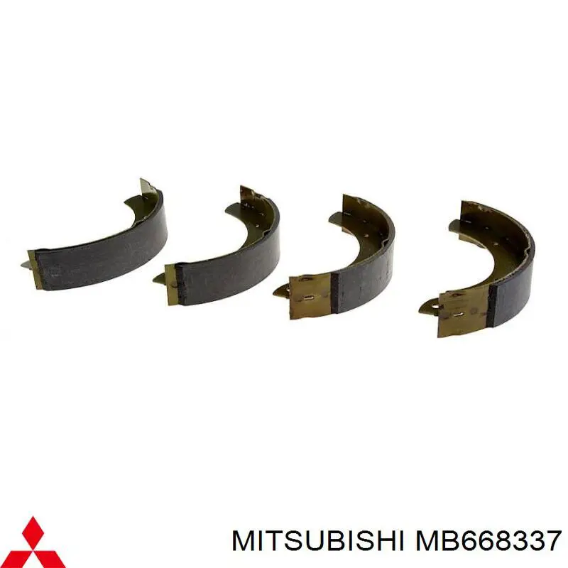 Задние барабанные колодки MB668337 Mitsubishi