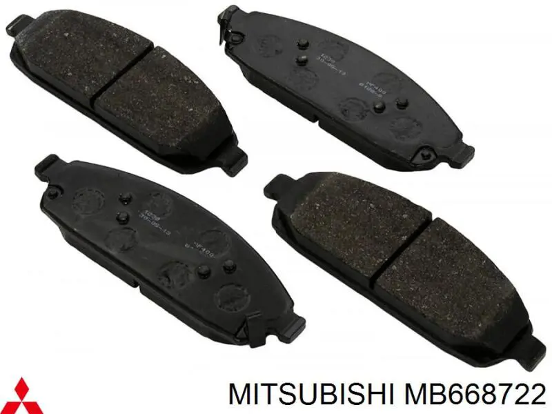 MB668722 Mitsubishi передние тормозные колодки