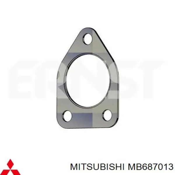 MB687013 Mitsubishi прокладка глушителя монтажная