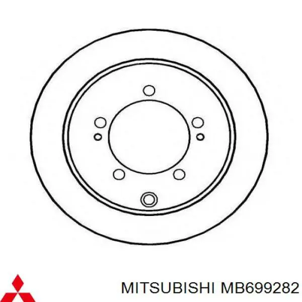 Тормоз дисковый передний Mitsubishi MB699282 цена, от 19.93 USD