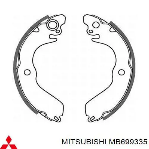 Барабанные колодки Mitsubishi MB699335