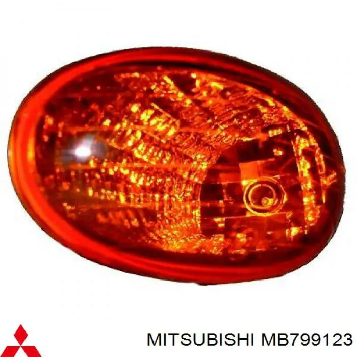 MB799123 Mitsubishi Зеркало заднего вида правое
