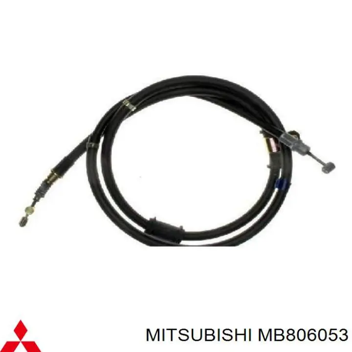MB806053 Mitsubishi трос ручного тормоза задний правый