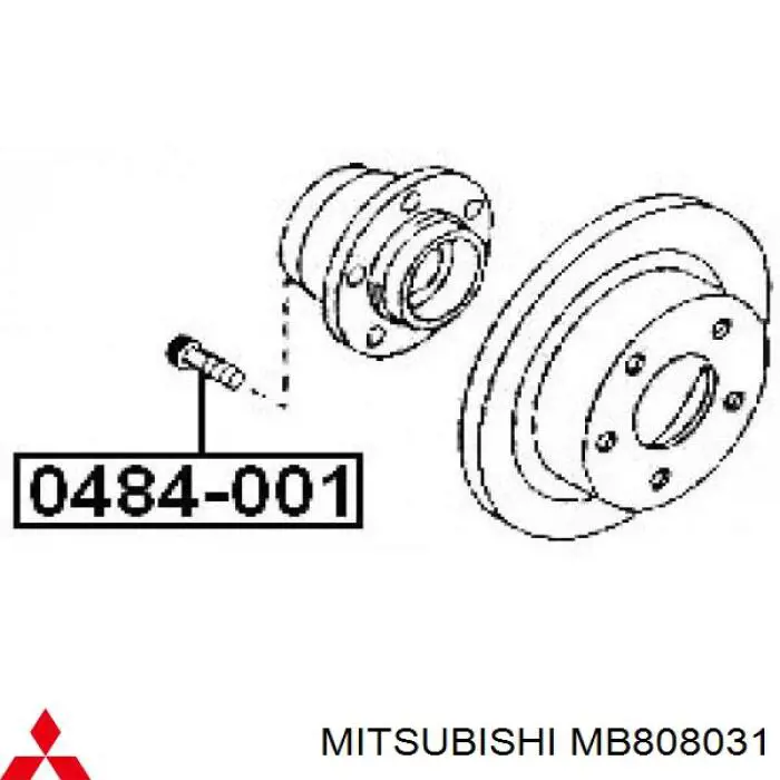 Шпилька колесная MB808031 Mitsubishi