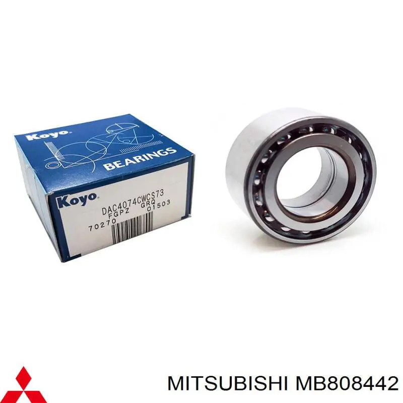 Купить MB808442 Mitsubishi Подшипник передней ступицы