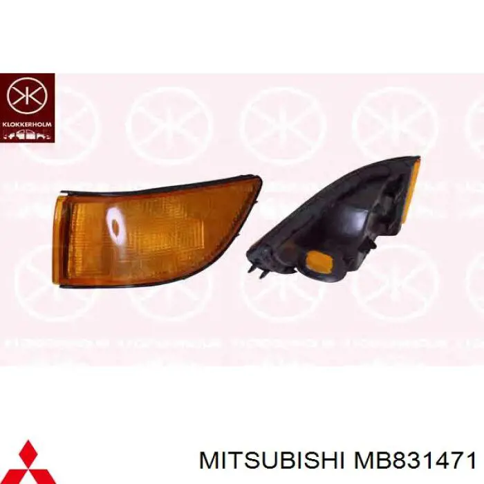 MB597707 Mitsubishi фонарь противотуманный задний