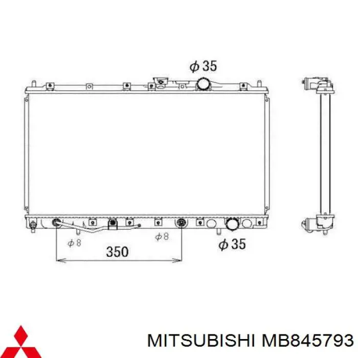 Радиатор охлаждения двигателя Polcar 5221082 цена, от 48.94 USD