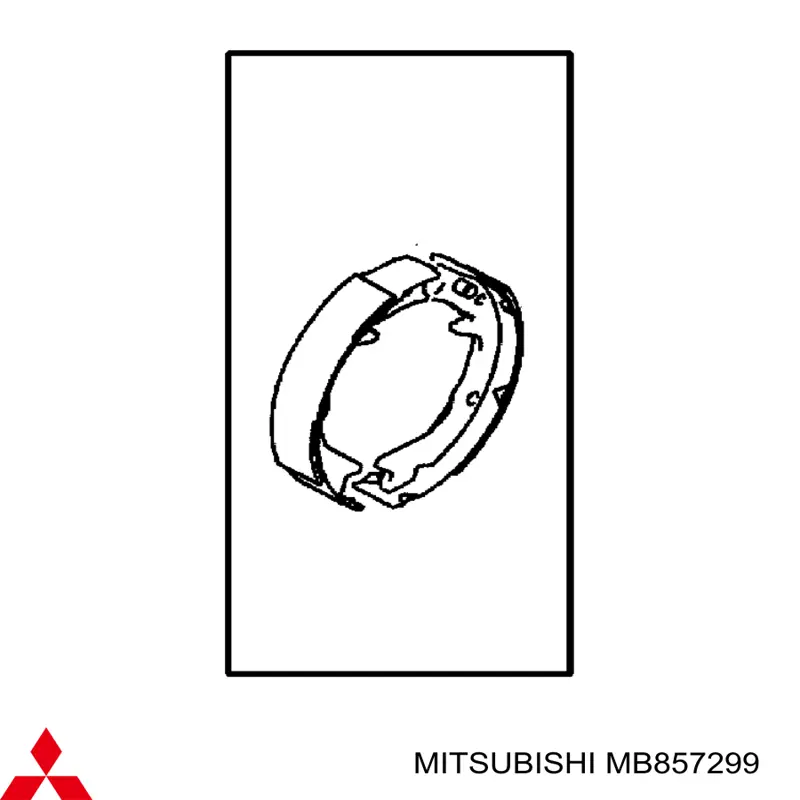 MB857299 Mitsubishi пружина прижимная задних барабанных колодок