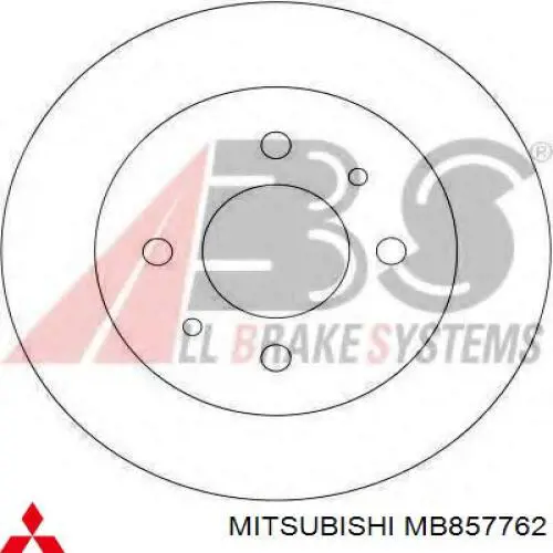MB857762 Mitsubishi диск тормозной задний