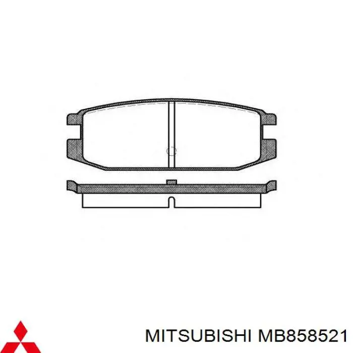 MB 858 521 Mitsubishi колодки тормозные передние дисковые