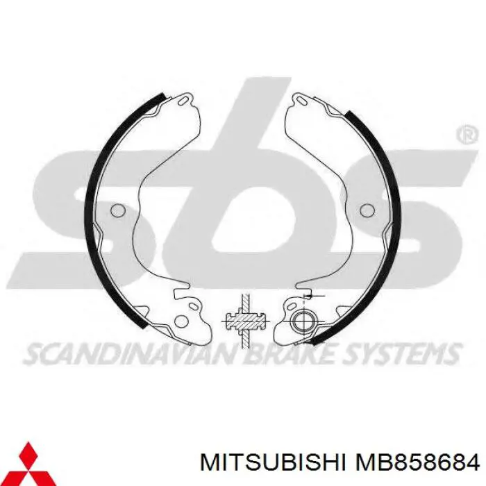 Барабанные колодки Mitsubishi MB858684
