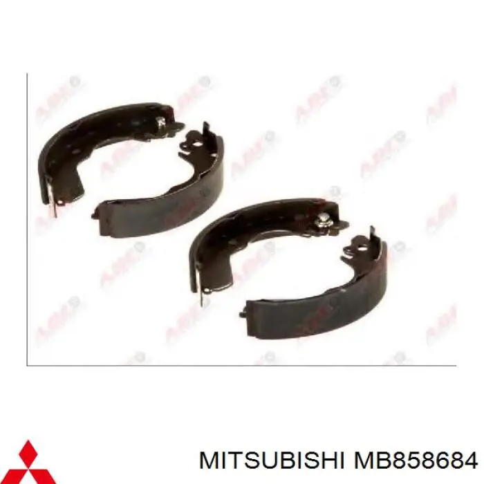 MB858684 Mitsubishi Барабанные тормозные колодки