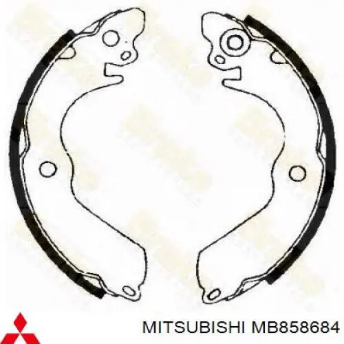Тормоза рабочие задние ножные и тормозные барабаны Mitsubishi MB858684 цена, от 14.27 USD