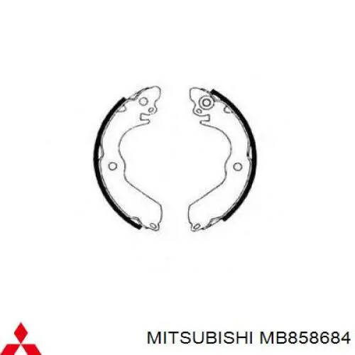 Купить MB858684 Mitsubishi Задние барабанные тормозные колодки