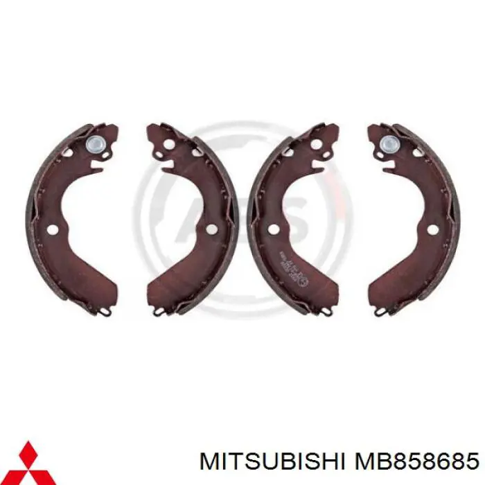 MB858685 Mitsubishi колодки тормозные задние барабанные