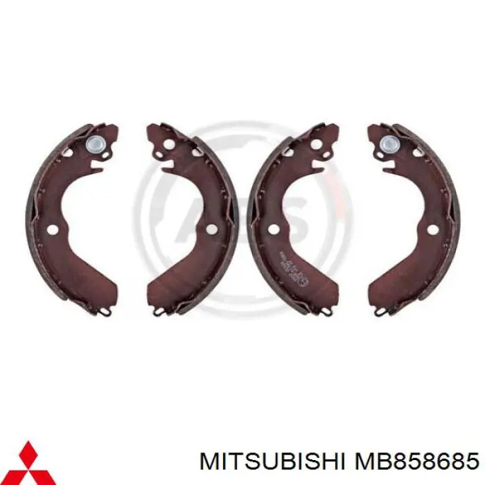 Задние барабанные колодки MB858685 Mitsubishi