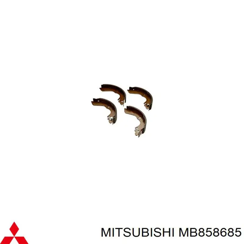 Гальма робочі задні ножні і гальмівні барабани MB858685 Mitsubishi