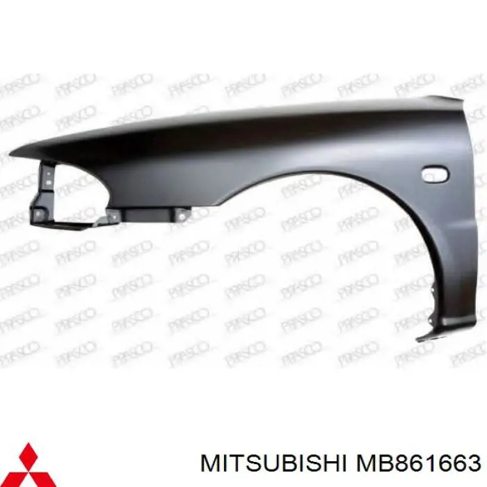 MB861663 Mitsubishi крыло переднее левое