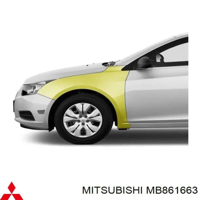  Крыло переднее левое Mitsubishi Lancer 5