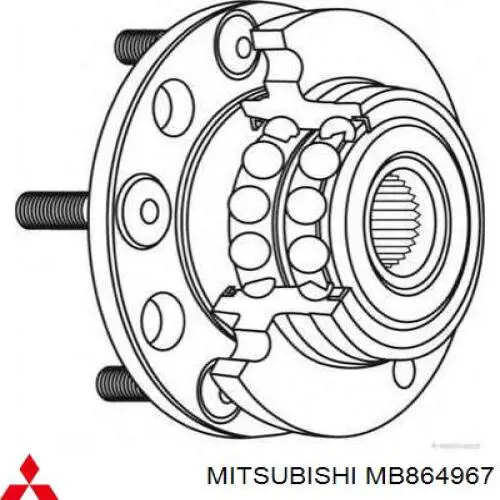 Задняя ступица MB864967 Mitsubishi