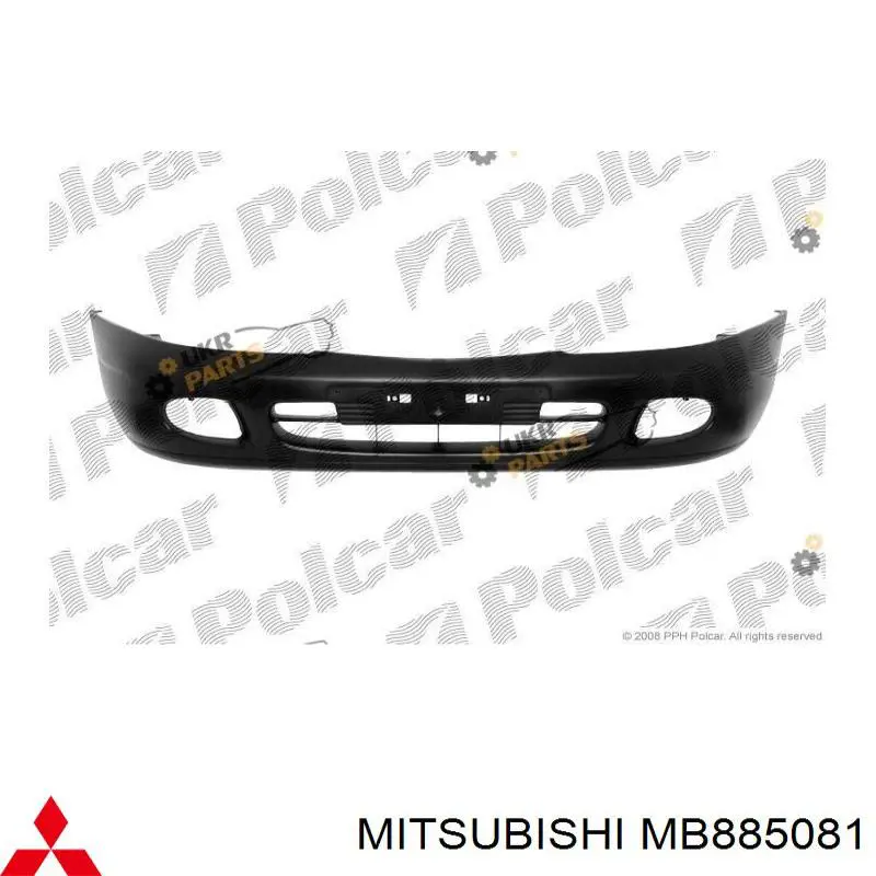  Передний бампер Mitsubishi Carisma 