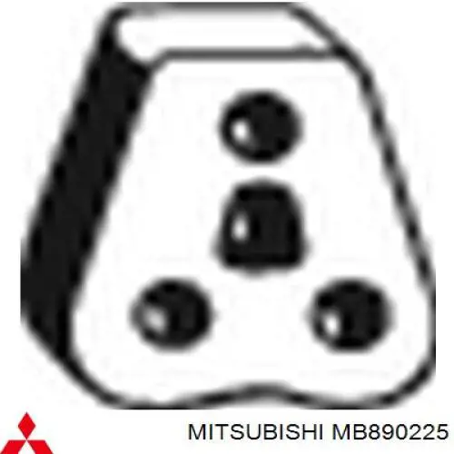 Купить MB514063 Mitsubishi Подвесные подушки глушителя