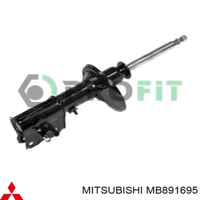 MB891695 Mitsubishi amortecedor dianteiro esquerdo