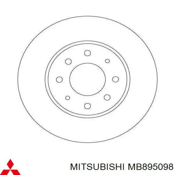 Тормоз дисковый передний Mitsubishi MB895098 цена, от 33.72 USD
