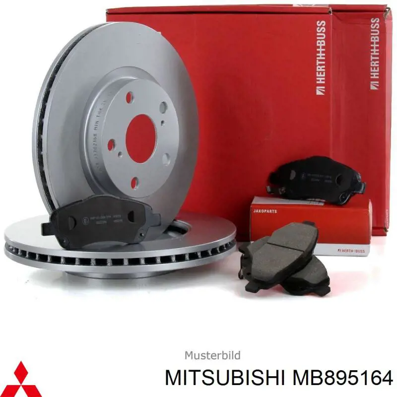 MB 895164 Mitsubishi колодки тормозные передние дисковые