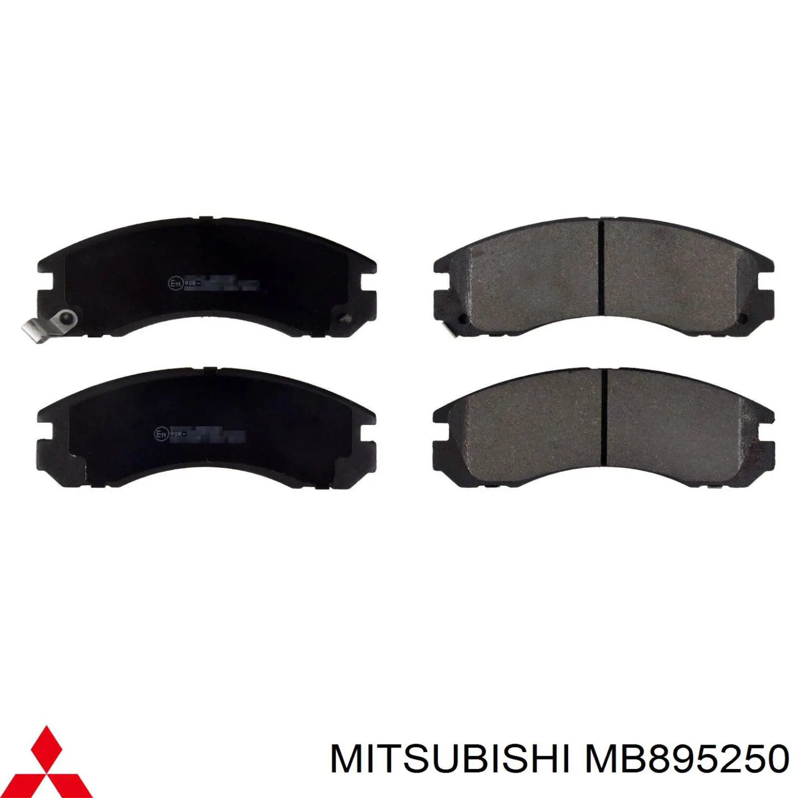 MB895250 Mitsubishi колодки тормозные передние дисковые