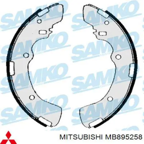 MB895258 Mitsubishi Барабанные тормозные колодки