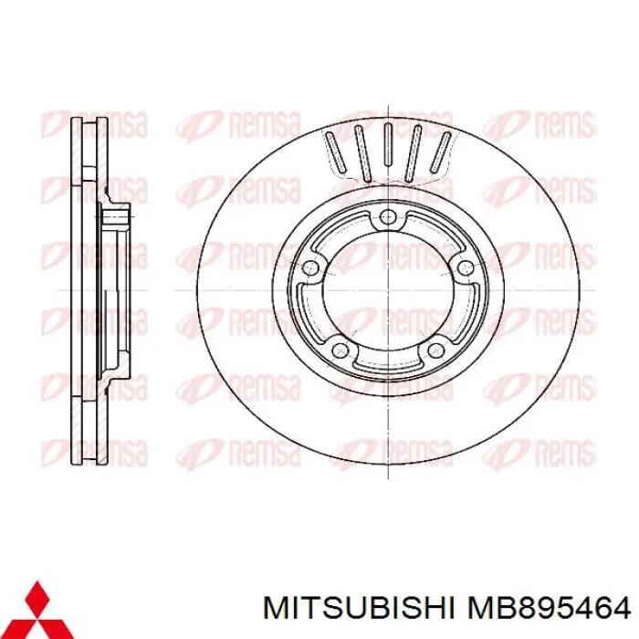 Тормоз дисковый передний Mitsubishi MB895464 цена, от 27.85 USD