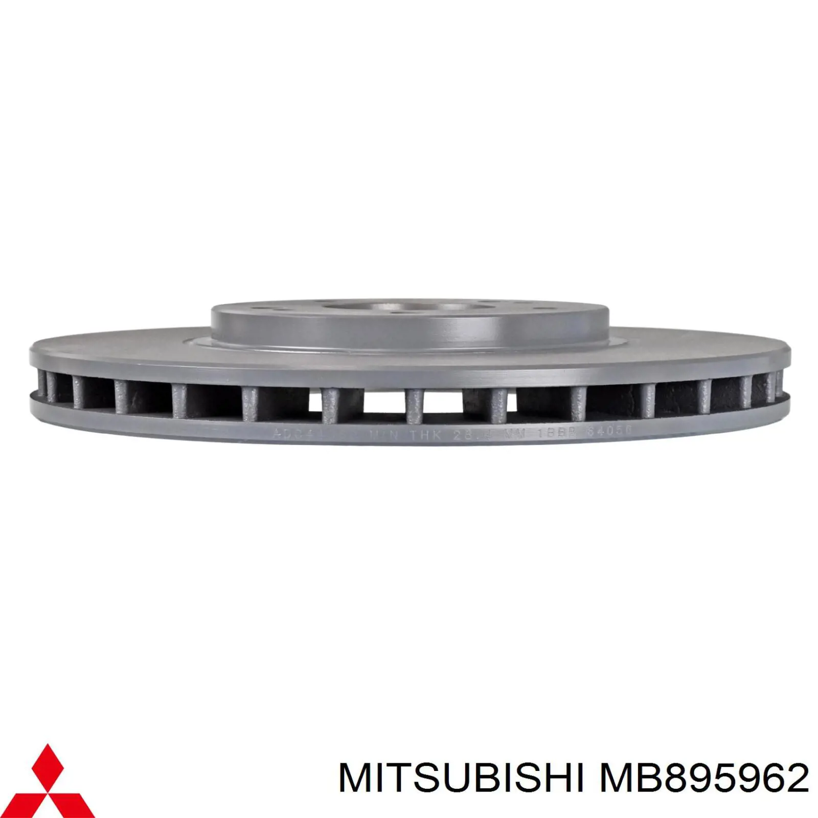 Передние тормозные диски MB895962 Mitsubishi