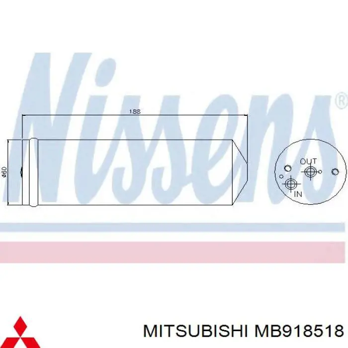 Осушитель кондиционера MB918518 Mitsubishi