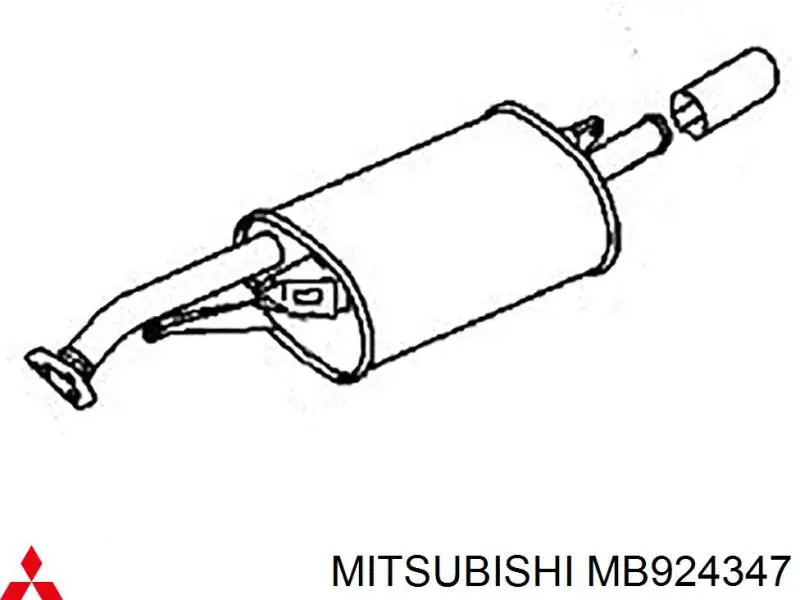 Глушитель задний MR212721 Mitsubishi