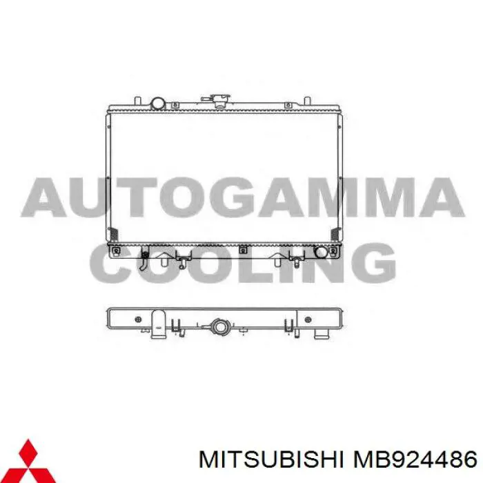 MB924486 Mitsubishi радиатор