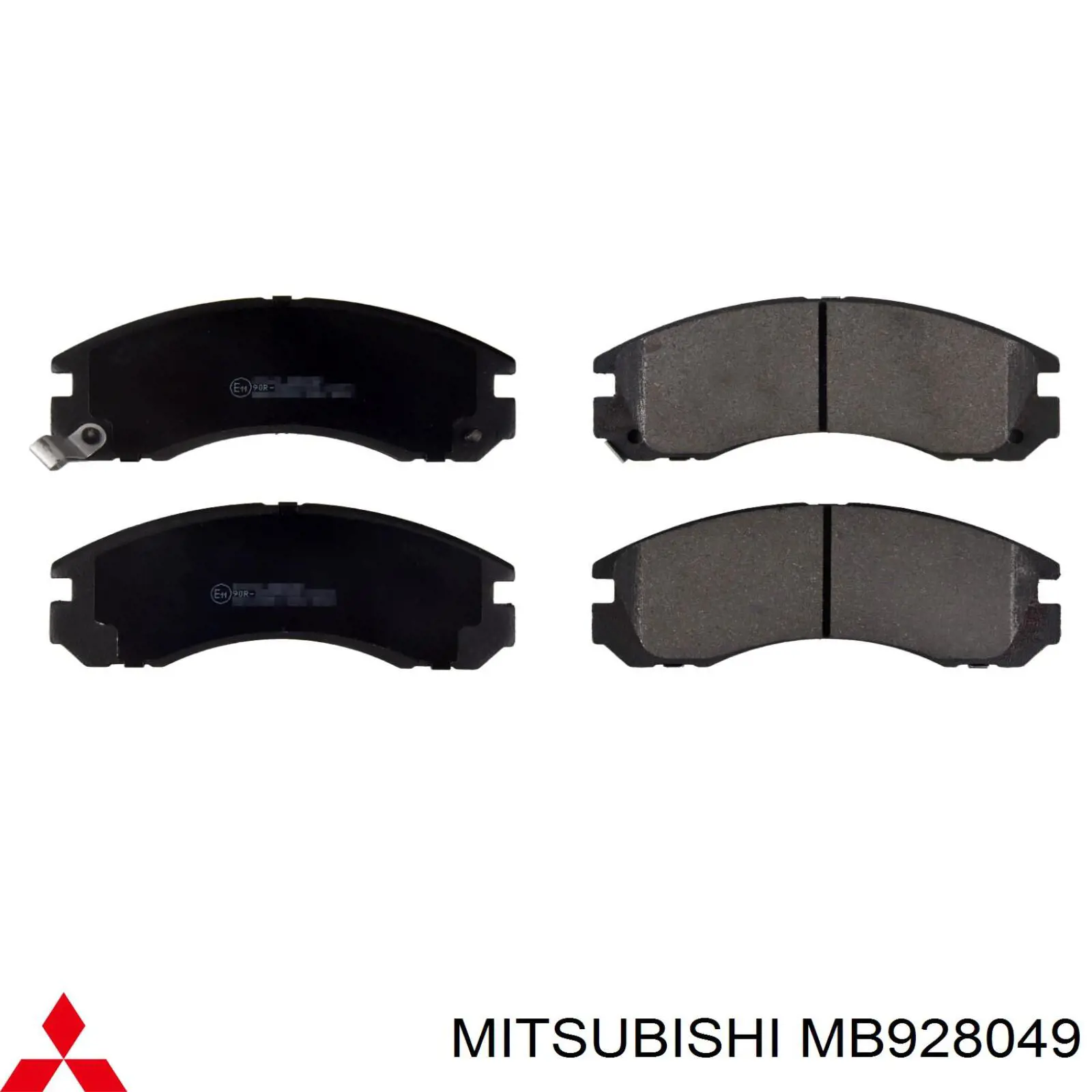 Передние тормозные колодки MB928049 Mitsubishi