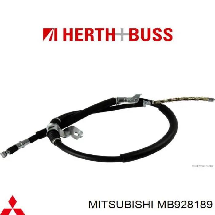 Трос ручного гальма задній, правий MB928189 Mitsubishi