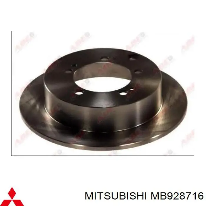 Задний тормозной диск Mitsubishi MB928716 цена, от 10.20 USD